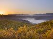 Autumn Sunrise In Zagoria With The Village Of Kipi And A Mist Filled Valley Below, Epirus, Greece, by Lizzie Shepherd Limited Edition Print