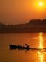 Sunset Over Thanlwin River Ferry At Pa-An, Hpa-An, Kayin State, Myanmar (Burma) by Bernard Napthine Limited Edition Print