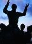 Silhouetted Statue In Front Of Madrid's Plaza De Toros De Las Ventas, Madrid, Spain by Juliet Coombe Limited Edition Print