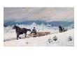 Timber Carriage, 1902 (Oil On Canvas) by Elisabeth Sinding Limited Edition Print