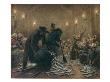 Inside A Herring Store Room In Bergen (Oil On Canvas) by Knud Bergslien Limited Edition Print