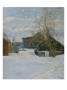 House In A Winter Landscape, 1891 (Oil On Canvas) by Jorgen Sorensen Limited Edition Pricing Art Print