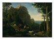 Valley By Amalfi With A View Over Salerno Bay (Oil On Canvas) by Ludwig Adrian Richter Limited Edition Pricing Art Print