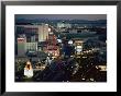 Aerial View Of The Strip In Downtown Las Vegas At Night by Maria Stenzel Limited Edition Print