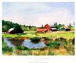 Barns Reflected by Marilyn Wolfe Limited Edition Print