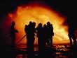 Firemen Fight A Blazing Propane Gas Fire by Tom Murphy Limited Edition Print