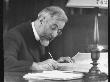 Man Taking Notes From Book In The New York Public Library by Alfred Eisenstaedt Limited Edition Print