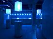 Matter, The O2, Peninsula Square, London, Drum Tables Of Concrete And Bar With Blue Lights by G Jackson Limited Edition Print