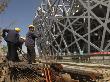 Construction Workers, National Stadium, Bird's Nest, Beijing, China, Archit: Herzog And De Meuron by Marc Gerritsen Limited Edition Print