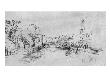 Canal Dans Une Ville by Rembrandt Van Rijn Limited Edition Pricing Art Print