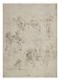 Etudes De Figures, Études Pour La Cène, Et Projet D'hygromètre by Léonard De Vinci Limited Edition Pricing Art Print