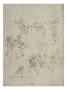 Etudes De Figures, Etudes Pour La Cene, Et Projet D'hygrometre by Leonard De Vinci Limited Edition Print