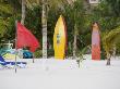 Surfboards On The Beach, Cancun, Quintana Roo, Mexico by Julie Eggers Limited Edition Pricing Art Print