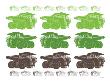 Green Dump Trucks by Avalisa Limited Edition Print