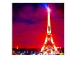 Eiffel Tower Night, Paris by Tosh Limited Edition Print