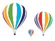 Rainbow Hot Air Balloons by Avalisa Limited Edition Print