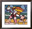 Golden Beaches by Romero Britto Limited Edition Pricing Art Print